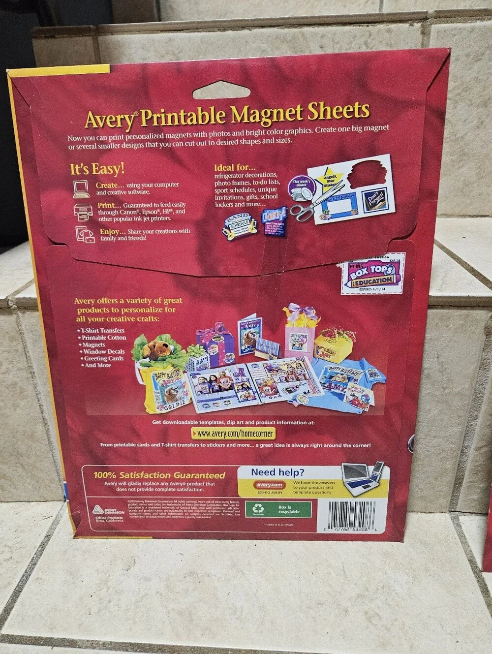 NEW Lot of 2 Avery 53208 Printable Magnet Sheets 8.5x11 White Inkjet 6 Total